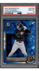 2022 Bowman Chrome Sapphire Edition #BCP84 Jack Suwinski RC PSA 10 - Picture 1 of 3