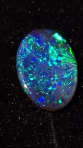 Gem Boulder Opal Cabochon, Ready To Set Into Jewelry. Ringstone. Potch Line! - Picture 1 of 7