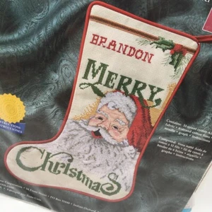 Janlynn Cross Stitch Kit Santa Stocking #78-106 - Picture 1 of 7