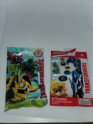 Transformers Tiny Titans Series 6 Blind Bags Hasbro and tokens bag Lot Of 2 - Image 1 of 4