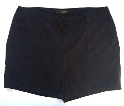Bermudas informales Venezia para caminar para mujer talla 18 negras 40 x 8 Foto 1 de 3