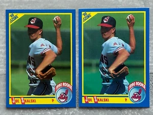 (2) Schede Baseball 1990 Score JOE SKALSKI "Numero Maglia" Errore e Corrette #618 - Foto 1 di 2
