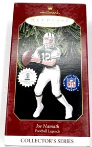 1997 Joe Namath - New York Jets Hallmark Christmas Ornament Box & Card - NMIB - Picture 1 of 3