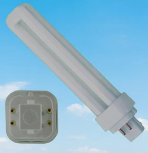 9W GET G24q-1 4 Pin CFL PL Double Turn Glühbirne 2700K warmweiße Lampe - Bild 1 von 2