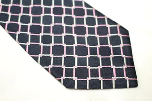 Corbata de seda DIANA DE SILVA hecha en Italia F82133 - Imagen 1 de 4