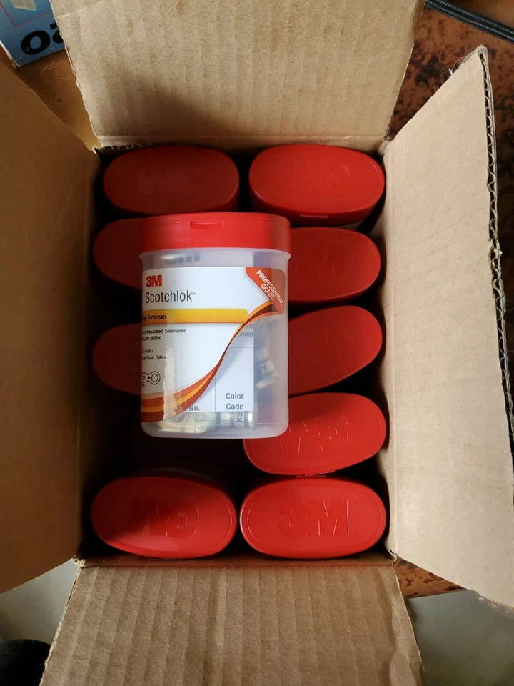 Juego de 100 MC2/0-38RX 3M Scotchlok Anillo Calibre Grande Lengua Cobre No Aislado  Foto 1 de 3