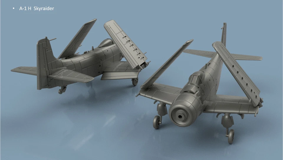 Larsenal	3D 400 175	1:400 A-1 H Skyraider folded wings x5 - Photo 1/1