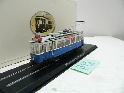 Atlas Trams Of The World 1:87 Blauwe Wagen 465 (Beijnes) 1929 Box 7519016 - Image 1 of 4