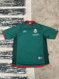 Vtg Y2K Atlética Mexico National Team Home Jersey 2002 World Cup Size M Kit - Picture 1 of 5