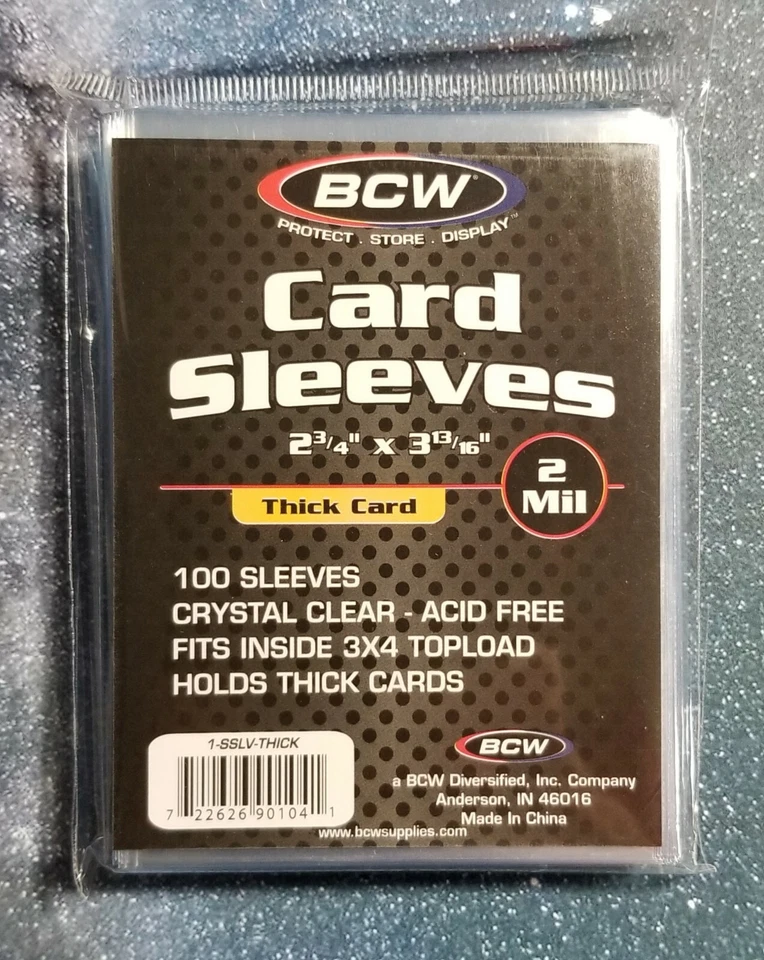 (100) Thick Trading Card Sleeves BCW (1x100) NEW - Image 1 of 1