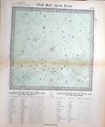 1882 Letts Landkarte Astronomie Star Karte S&#252;d Polar Zodiac Sternbilder Eridanus