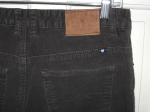 LUCKY BRAND COOPER SLIM CORDUROY PANTS SZ 20 X 29" BOYS DARK GRAY EUC - Picture 1 of 7