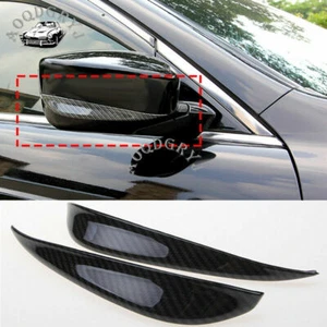 2x For Honda Accord 2008-2012 Carbon Fiber Rearview Side Mirror Cover Trim Strip - Imagen 1 de 8
