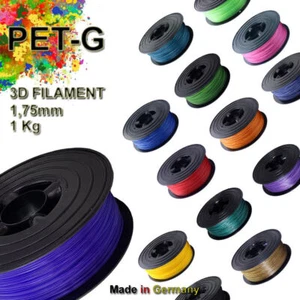 PETG Filament Premium PET 1kg 1,75mm 1000g auf Spule für alle 3D Drucker - Bild 1 von 1