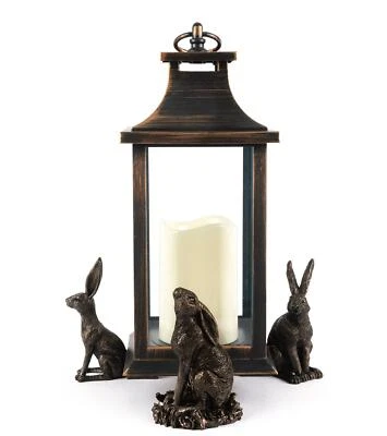 Potty Feet Hares Figures Plant Pot Feet - Handmade Decorative Ornaments - 3pcs - Image 1 of 4