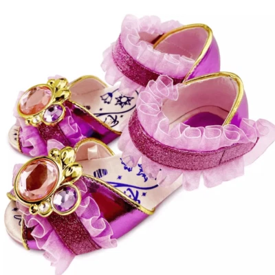 Zapatos Disfraz Rapunzel Enredados Vestir Princesa Disney Nuevos con Etiquetas Talla 13/1 Niñas Foto 1 de 4