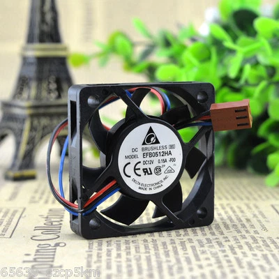 Universal Cooling Fan EFB0512HA 50X50X10MM DC 12V 0.15A 3pin Case Cooling Fan - Image 1 of 4