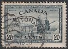 CANADA  1946 Peacetime Production  20c Used with ' EDMONTON ' cds   (P213).