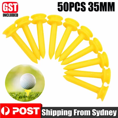 50x 35mm Yellow golf tees-Step down Golf Nail Limit Pin Outdoor Golfer Accessor - image 1 of 4