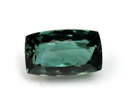 Natural Mozambique Green Tourmaline 13.10 Ct Cushion Cut Loose Gemstone TREATED - Image 1 of 4