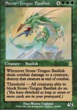 1x Stone-Tongue Basilisk LP, English MTG Odyssey