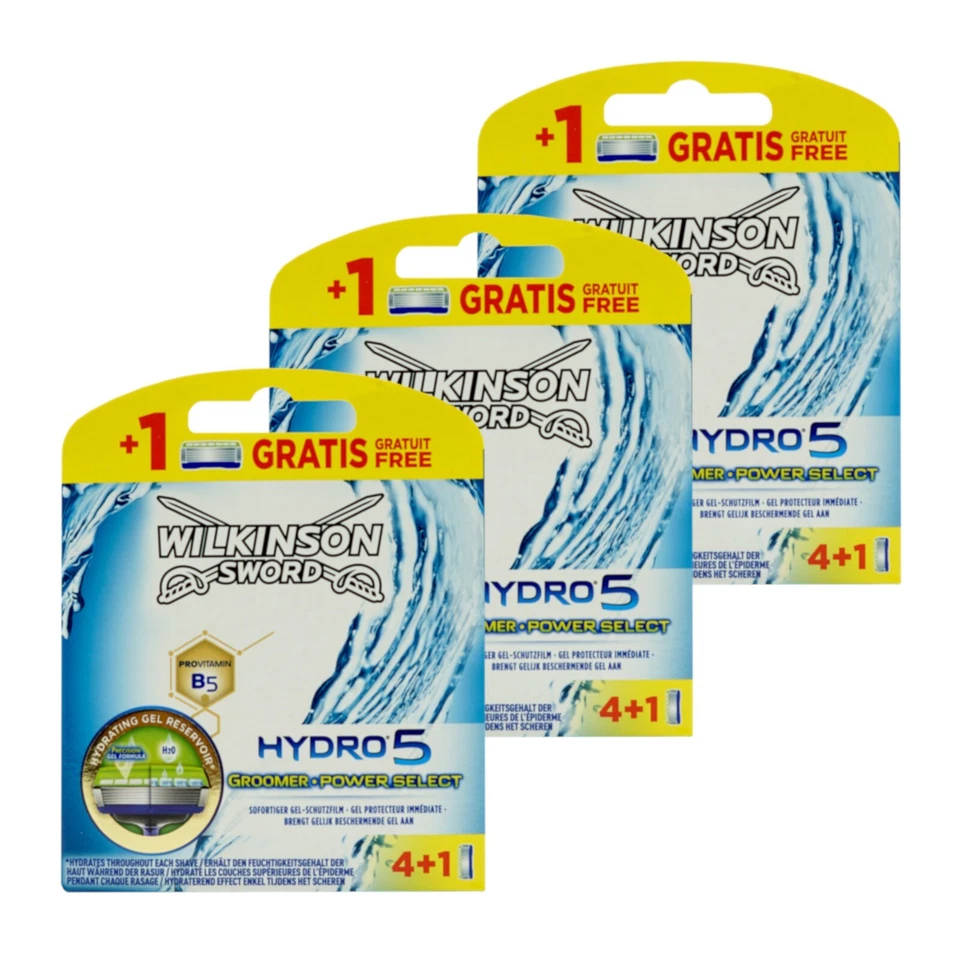 15x Wilkinson Sword Hydro 5 GROOMER POWER SELECT Rasierklingen - NEU -OHNE OVP -