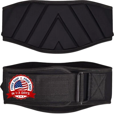 Cinturon De Levantamiento De Pesas Para Entrenamiento En El Gym Negro Ajustável - Imagem 1 de 4
