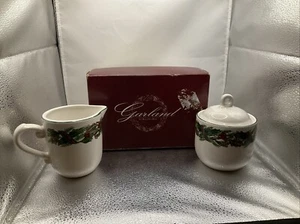 Garland By Royal Gallery Creamer Sugar Bowl With Lid Original Box - Bild 1 von 8