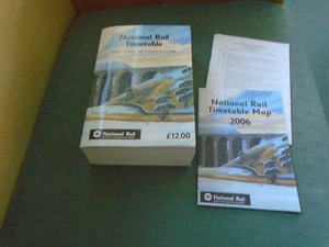 2005-2006 PASSAGIER NATIONALE EISENBAHN FAHRPLAN + KARTE + ZULAGE - Bild 1 von 3