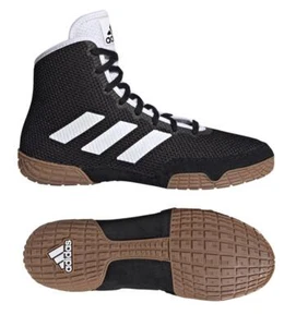 Adidas Tech Fall Wrestling Boots Adulto Nero Scarpe da Lotta Sparring Scarpe da Ginnastica - Foto 1 di 12