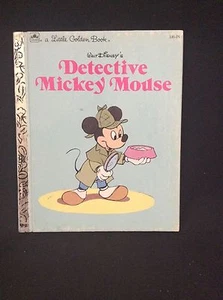Vintage Children's The Little Golden Book Disney's Detective Mickey Mouse 100-58 - Picture 1 of 11