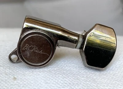 2009 B.C. Rich Warbeast Electric Guitar Bass Side Cosmo Black Tuner Tuning Peg - Image 1 of 4