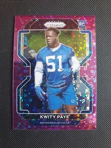 2021 Panini Prizm Kwity Paye Purple No Huddle Disco Indianapolis Colts RC 4/35 - Bild 1 von 2