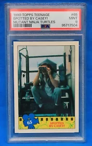1990 TOPPS TEENAGE MUTANT NINJA TURTLES # 65 SPOTTED BY CASEY! PSA 9 # 95717504 - Picture 1 of 2