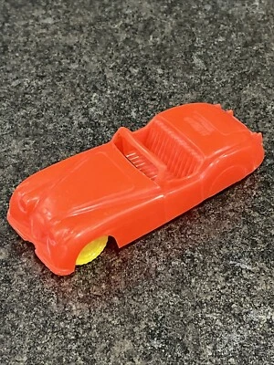 Vintage Jaguar XK120 Convertible England 4.5” Red Plastic Sports Car Near Mint🔥 - Image 1 of 4