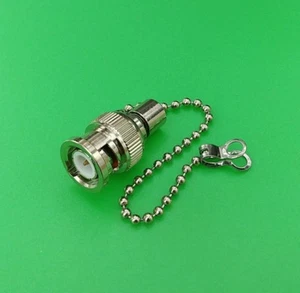 (1 pieza) Terminator macho BNC 50 ohmios con cadena - vendedor de EE. UU. - Imagen 1 de 3