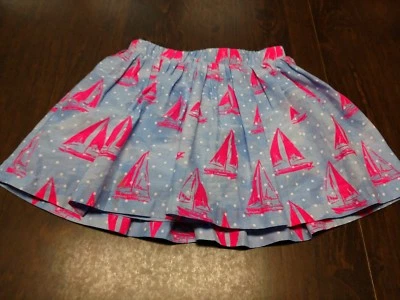 Sonoma Light Blue With Sailboats Skort Size Girls 4 EUC - Image 1 of 2