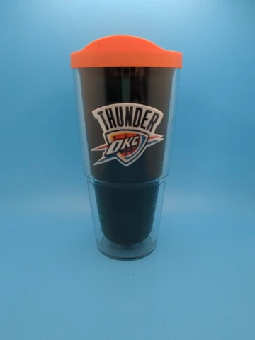 Tervis NBA Oklahoma City Thunder Primary Logo Tumbler with Emblem and Orange Lid Cover
