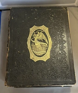 antike Bibel Altes & Neues Testament von William Flint, 1869 - Bild 1 von 15