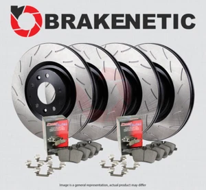 F&R BRAKENETIC Premium RS Slot Brake Rotors + Posi Pads SOLID BPK91490 - Picture 1 of 1