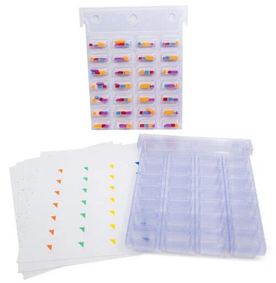 Dose unitária XL cartões blister de vedação fria perfurados 28 doses 6 peças - item DPUnit28XL - Imagem 1 de 3