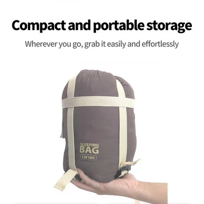 Ultraleichter Daunen Baumwoll Schlafsack Camping Wandern Reise wasserdicht - Bild 1 von 4
