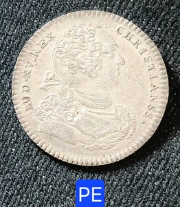 Louis XV - Très Beau Jeton en Argent 29 mm 6,34 g- Ordinaire Des Guerres de 1758 - Imagen 1 de 2