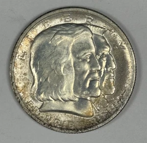 1936 LONG ISLAND COMMEMORATIVE HALF DOLLAR RAW UNCIRCULATED - Picture 1 of 3