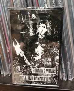 Burning Winds - Hell And Damnation Cassette Werewolf Records New Beherit   - Picture 1 of 6