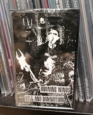 Burning Winds - Hell And Damnation Cassette Werewolf Records New Beherit   - Image 1 of 4