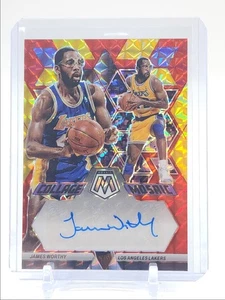 JAMES WORTHY 2022-23 MOSAIC COLLAGE AUTOGRAPH RED YELLOW FUSION AUTO Q0711 - Picture 1 of 2