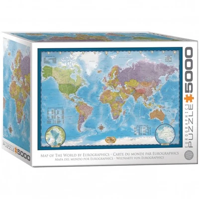 Puzzle - World Map - 5000 Pieces - Image 1 of 2