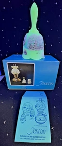 Vintage Fenton 1979 Natures Christmas Bell 7466 NC handbemalt signiert mit Box leuchtet - Bild 1 von 12