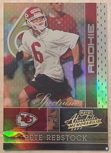 2002 Absolute Memorabilia Spectrum #181 Pete Rebstock RC 16/50! K.C. Chiefs! - Picture 1 of 2